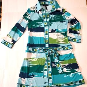BCBGMAXAZRIA MULTICOLOR DRESS